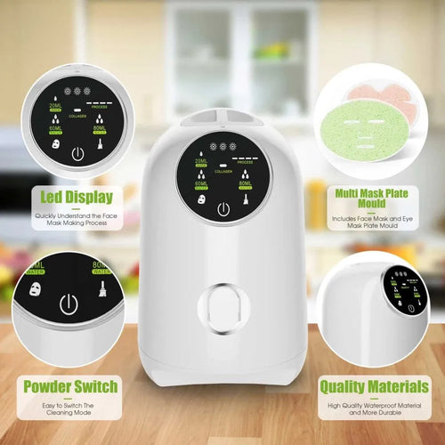 Máquina Inteligente de Mascarillas Faciales DIY: Tratamiento de Spa Facial con Frutas Naturales.