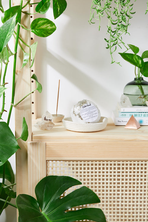 Bomba de Baño Orgánica Lavanda Relajante - Aceites Naturales y Manteca de Karité