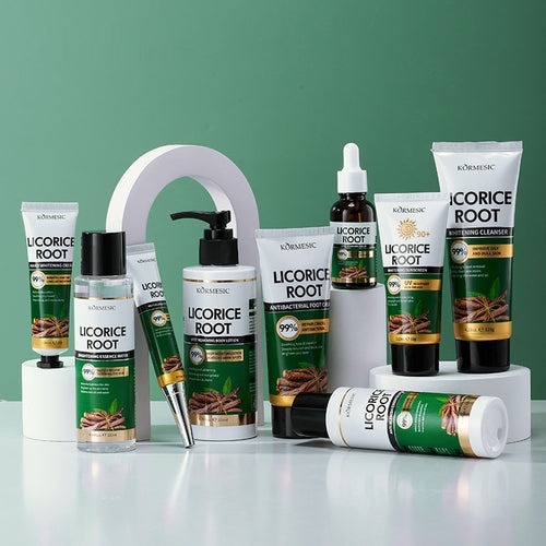 Kit de Cuidado Corporal Licorice Root™ – Serie Skincare de 10 Piezas