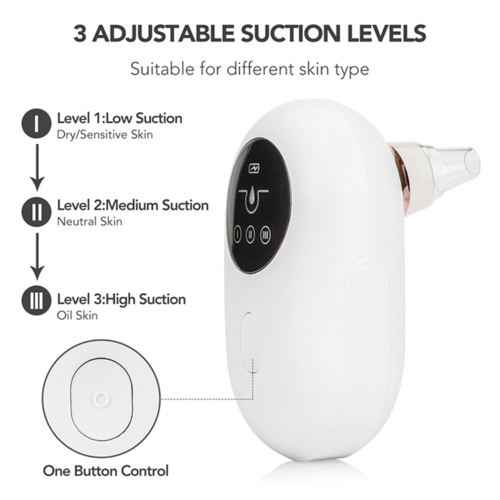 Removedor de Puntos Negros Eléctrico Portátil – Limpiador de Poros con Succión al Vacío