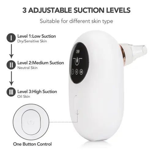 Removedor de Puntos Negros Eléctrico Portátil – Limpiador de Poros con Succión al Vacío