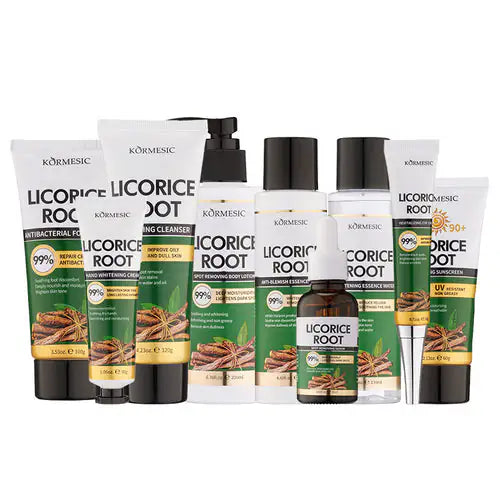 Kit de Cuidado Corporal Licorice Root™ – Serie Skincare de 10 Piezas